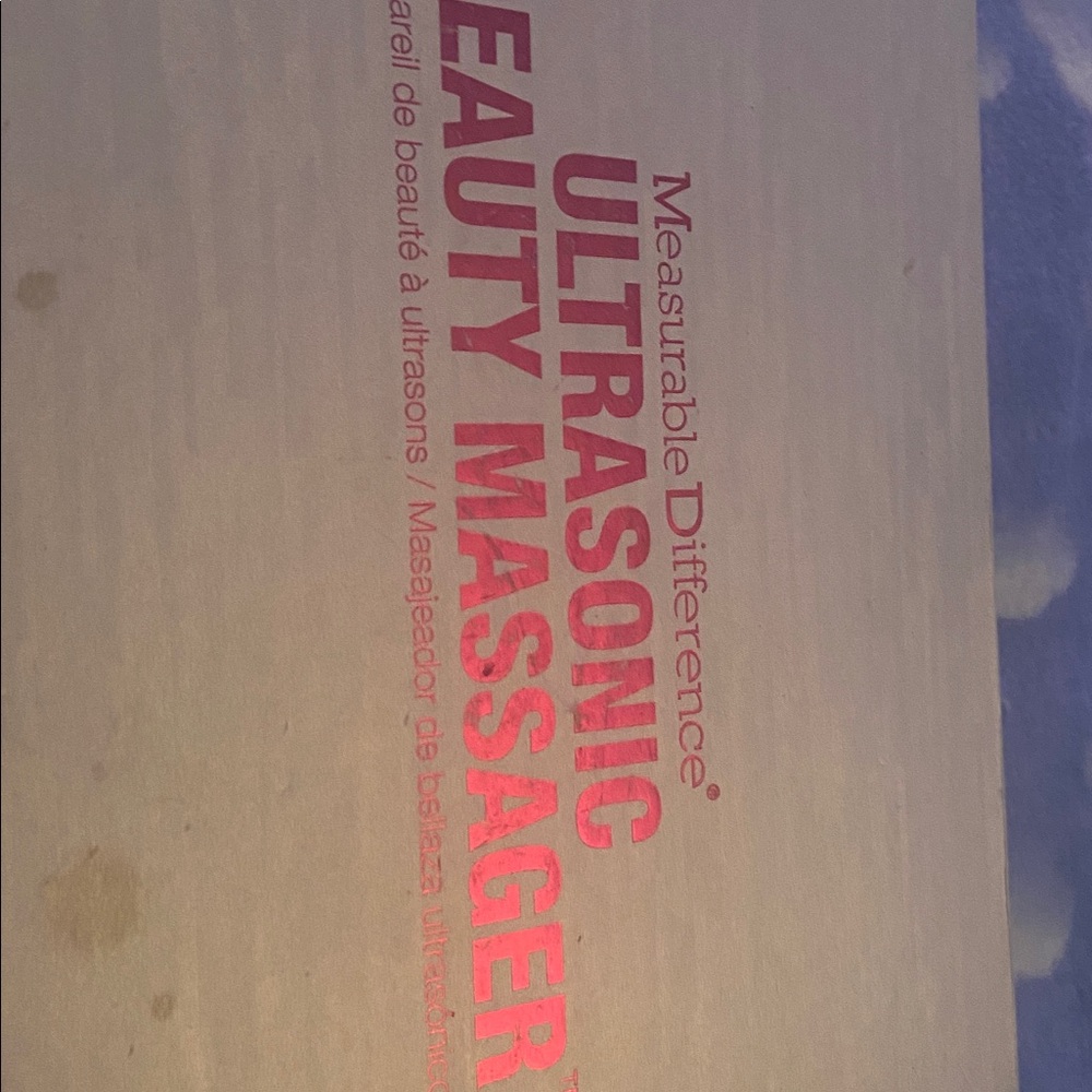 Measurable Difference Ultrasonic Beauty Massager - White